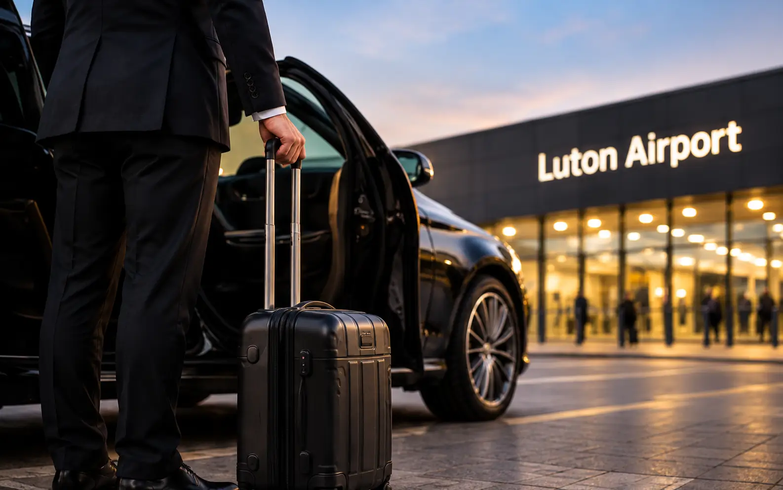 Chauffeur collecting a passenger for St Albans to Gatwick Airport Transfers